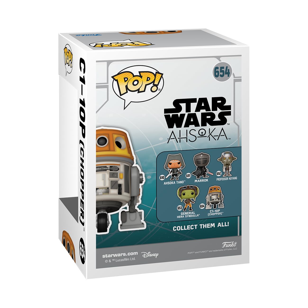 Foto 4 pulgar | Figura De Vinilo Coleccionable Funko Pop! Star Wars Ahsoka Tv - Venta Internacional.