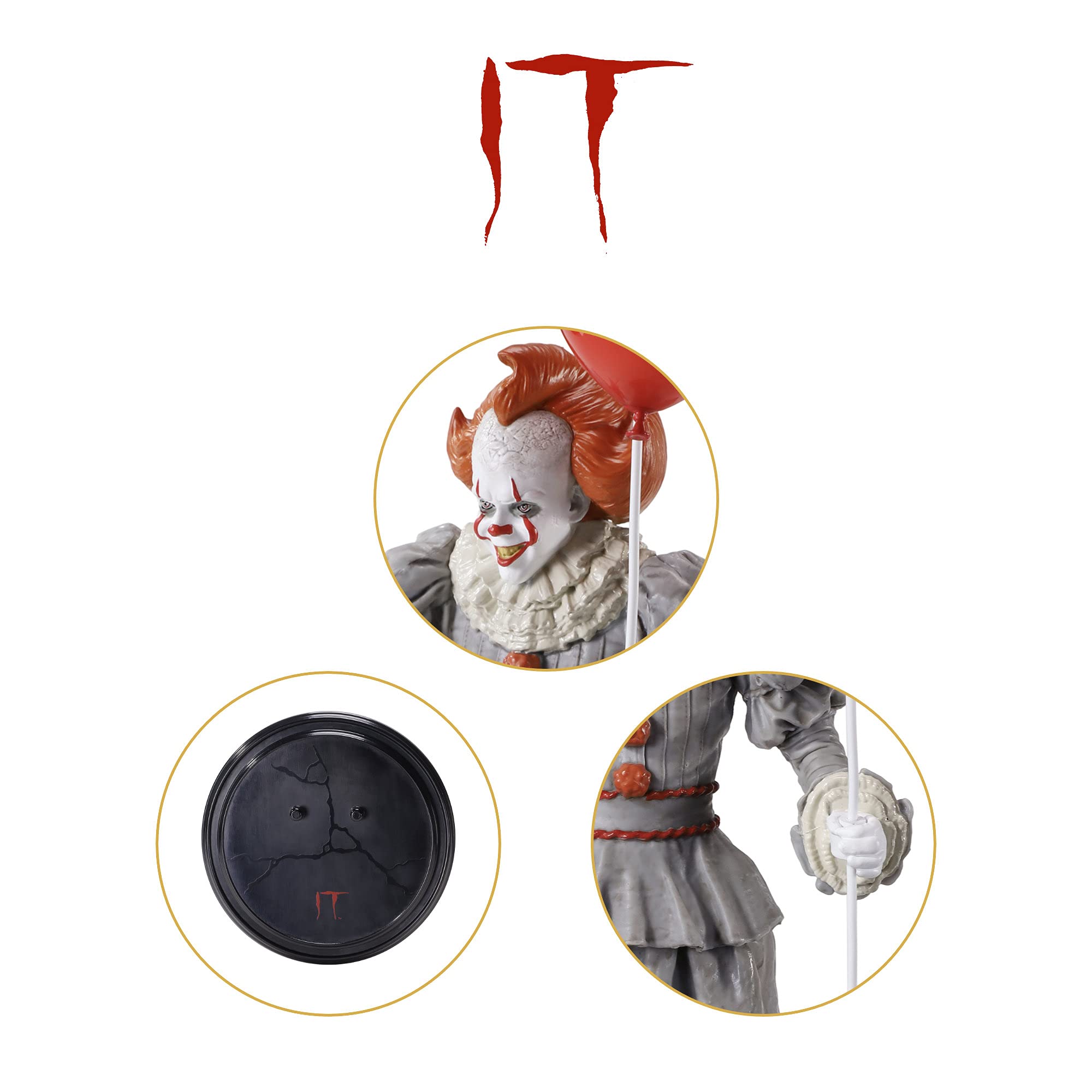 Foto 5 pulgar | Figura De Acción The Noble Collection Bendyfigs Pennywise De 18 Cm - Venta Internacional.