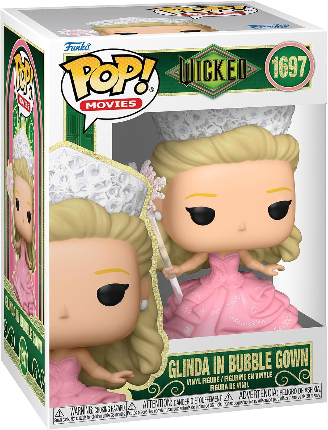 Foto 4 pulgar | Figura De Vinilo Pop Movies: Wicked - Glinda En Vestido De Burbuja - Venta Internacional.