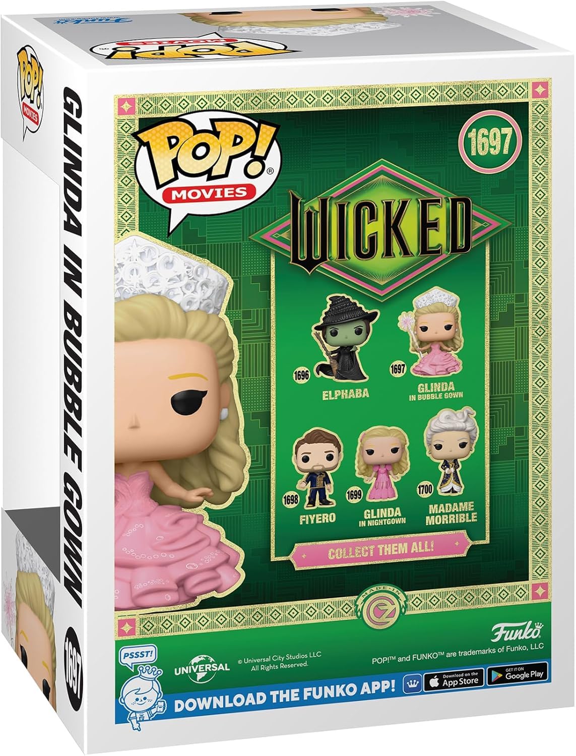 Foto 5 pulgar | Figura De Vinilo Pop Movies: Wicked - Glinda En Vestido De Burbuja - Venta Internacional.