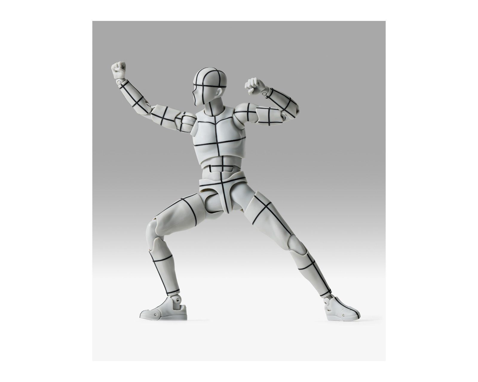 Foto 3 pulgar | Sh Figuarts Body-kun Sports Edition Wire Frame Gray Color