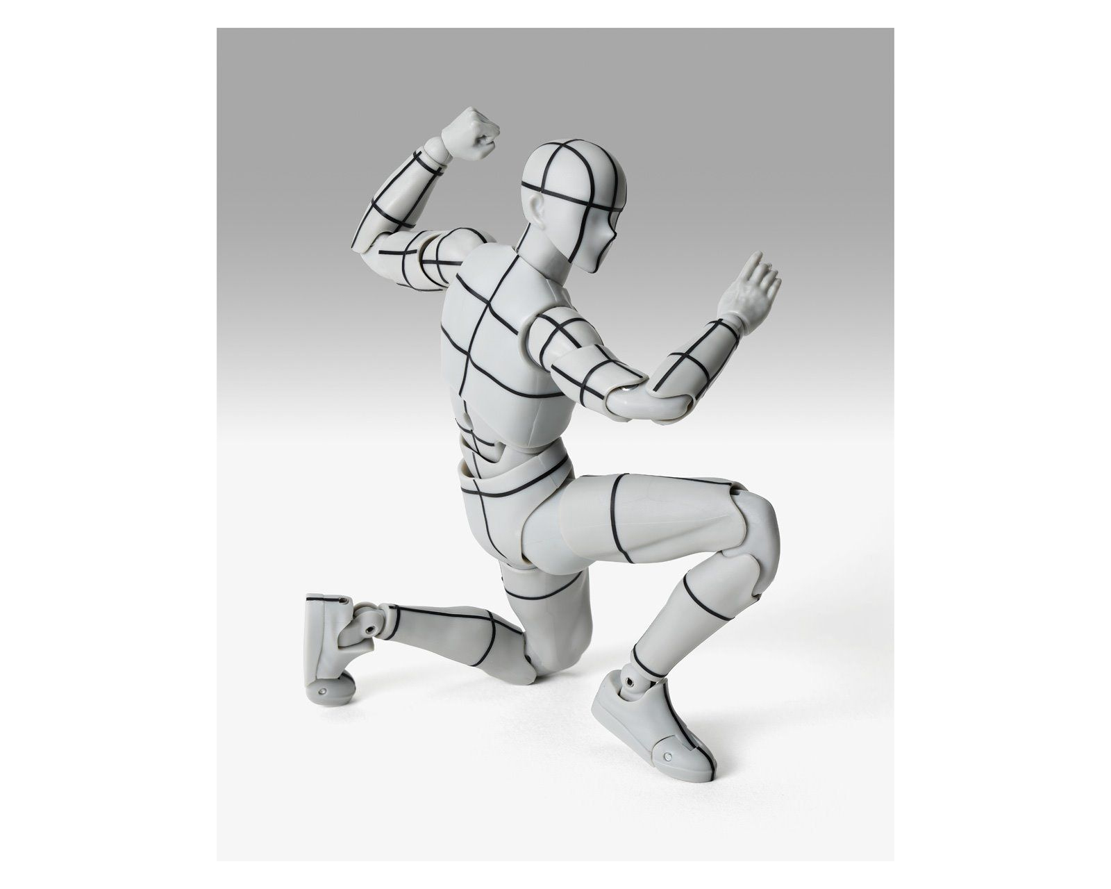 Foto 4 pulgar | Sh Figuarts Body-kun Sports Edition Wire Frame Gray Color