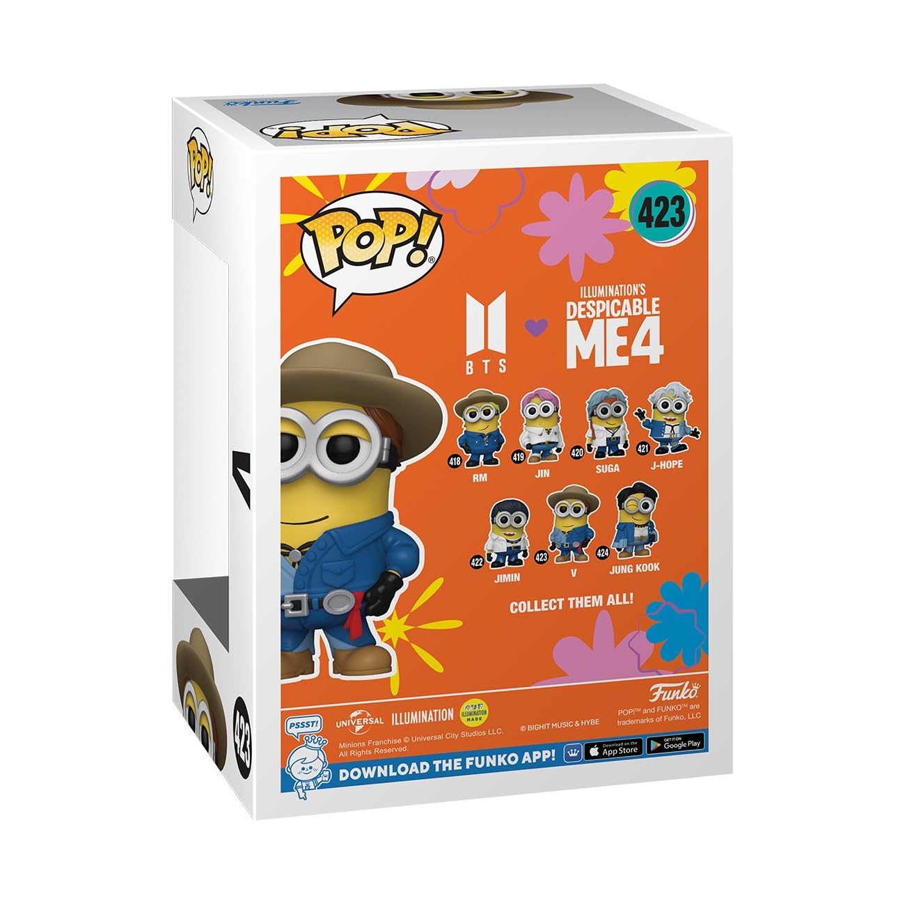 Foto 3 | Figura De Vinilo Funko Pop! Rocks Minions X Bts V De 11,3 Cm De Altura - Venta Internacional.