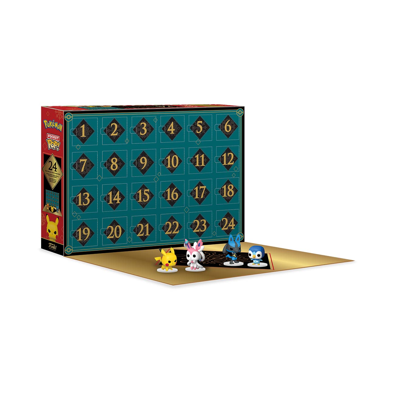 Foto 3 pulgar | Calendario De Adviento Funko Pop! ¡pokémon Con 24 Pocket Pop! ¿figuras - Venta Internacional.