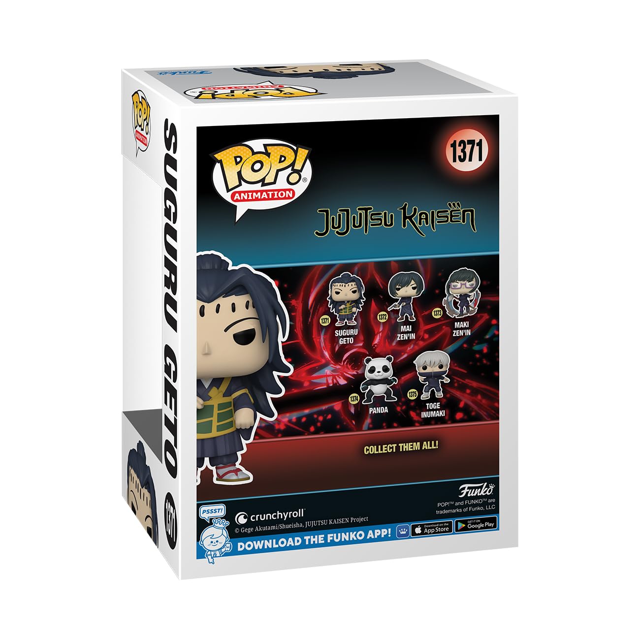 Foto 4 pulgar | Figura De Jujutsu Kaisen Geto De Funko Pop Animation - Venta Internacional.