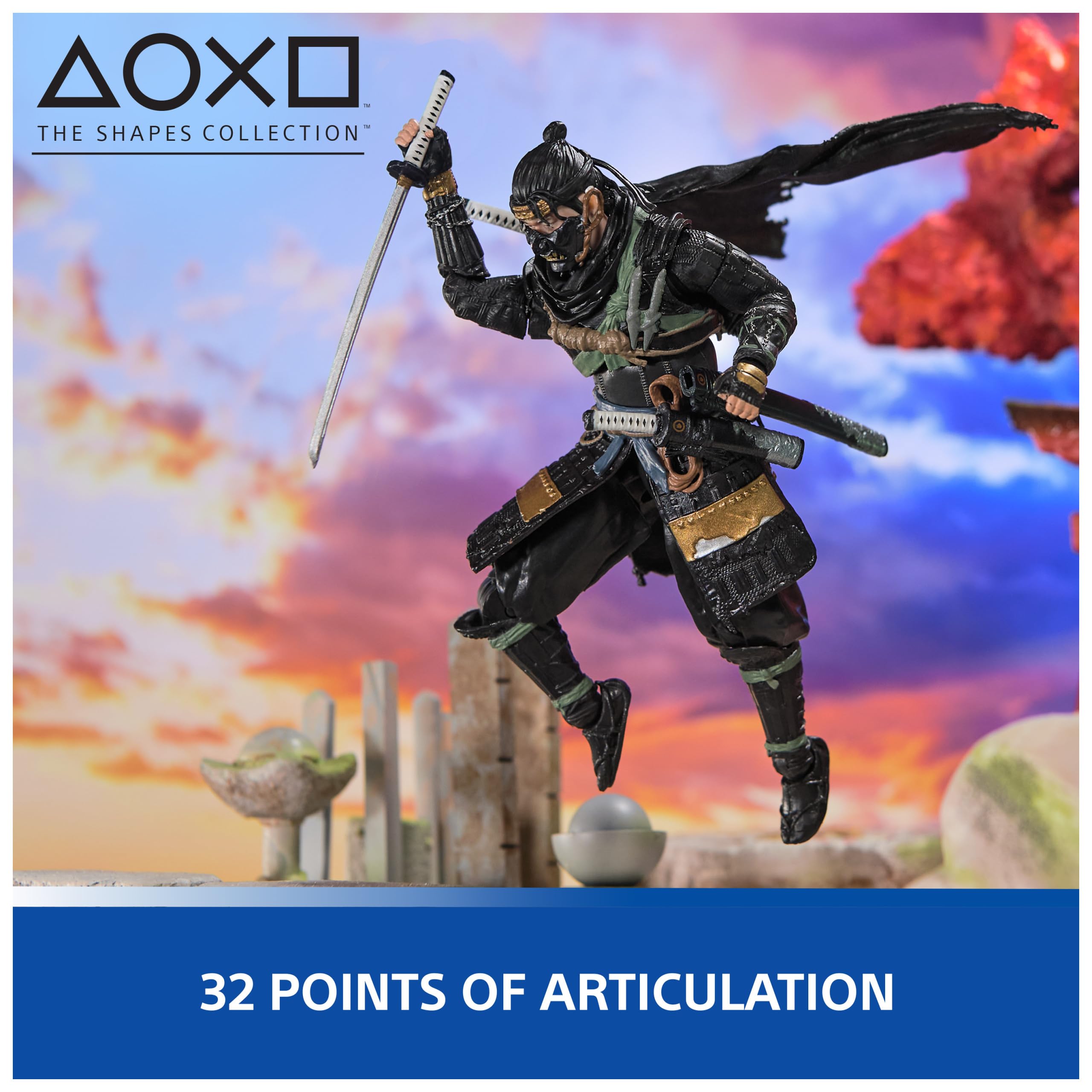 Foto 4 pulgar | Figura De Acción Playstation Ghost Of Tsushima Jin Sakai 6'' - Venta Internacional.