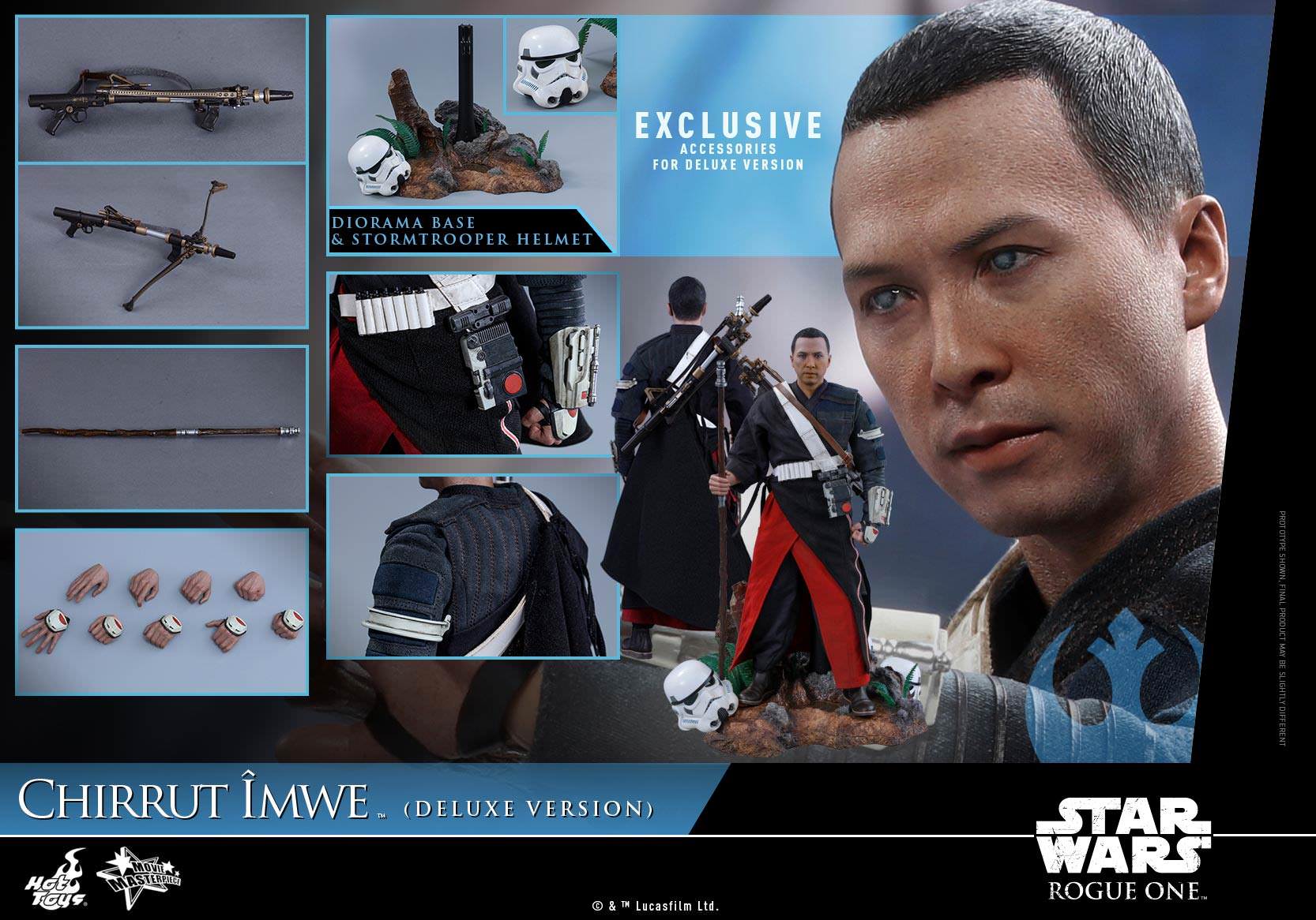Foto 4 pulgar | Chirrut Imwe Deluxe 1/6 Star Wars Rogue One Hot Toys