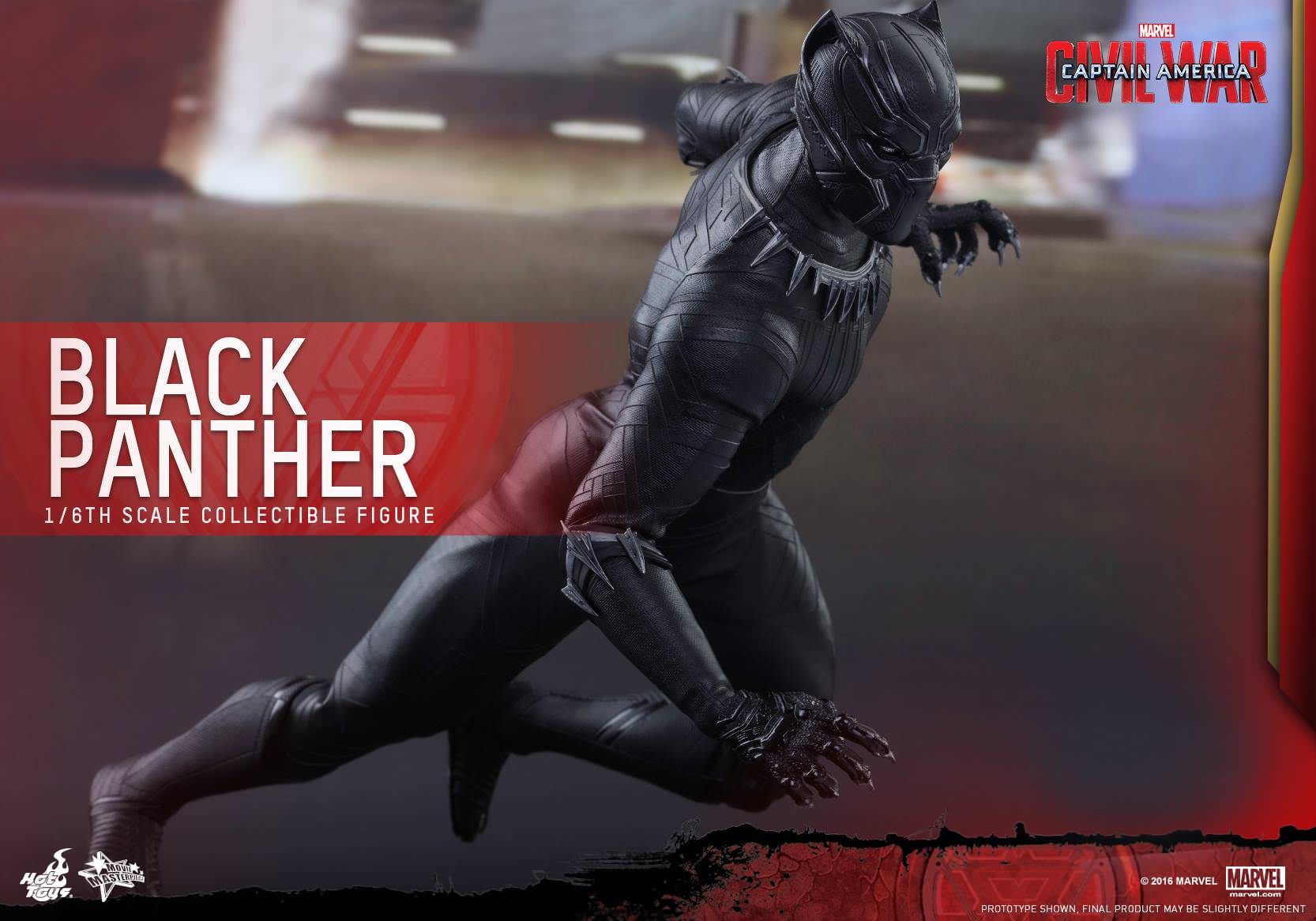 Foto 4 pulgar | Black Panther 1/6 Marvel Captain America Civil War