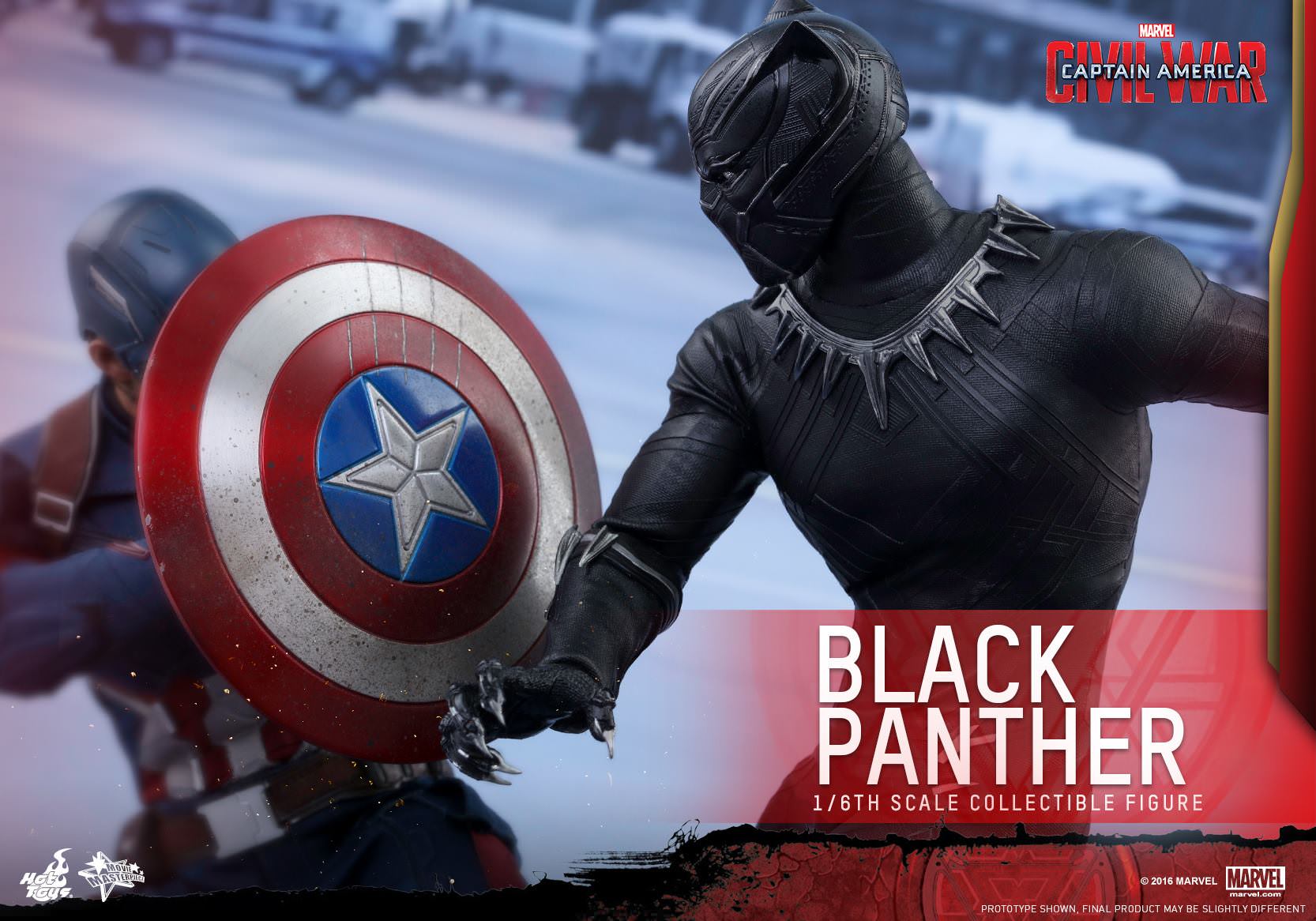 Foto 7 pulgar | Black Panther 1/6 Marvel Captain America Civil War