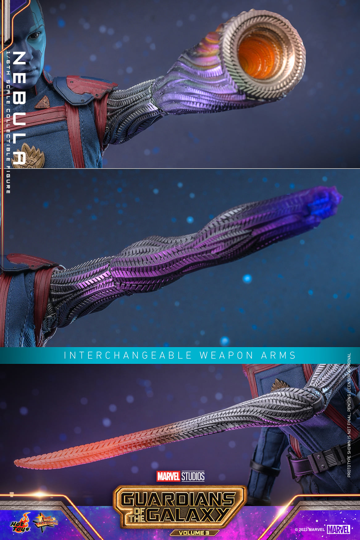 Foto 6 pulgar | Nebula 1/6 Guardians Of The Galaxy Vol.3 Hot Toys