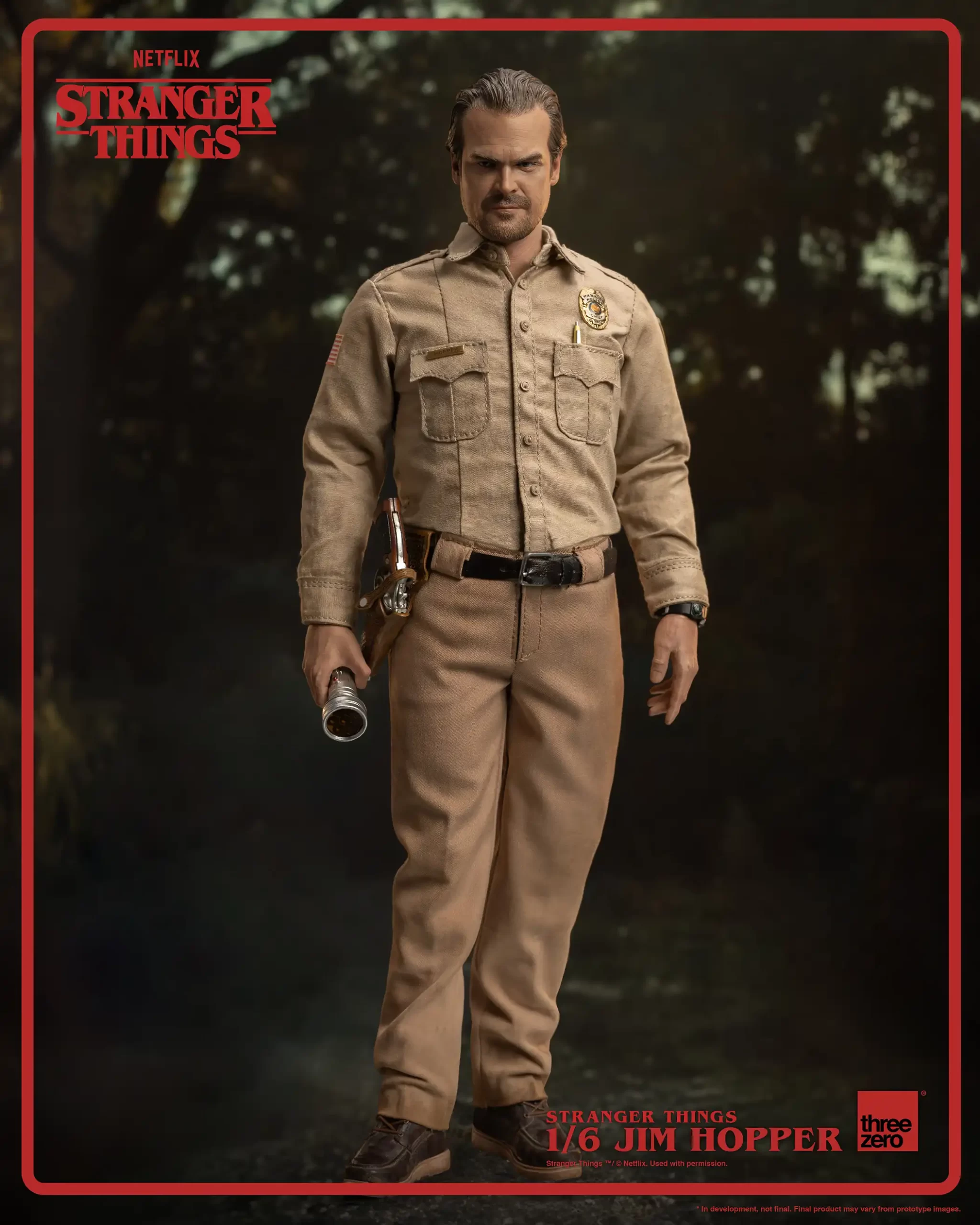 Foto 5 pulgar | Jim Hopper Temporada 1 1/6 Stranger Things Threezero