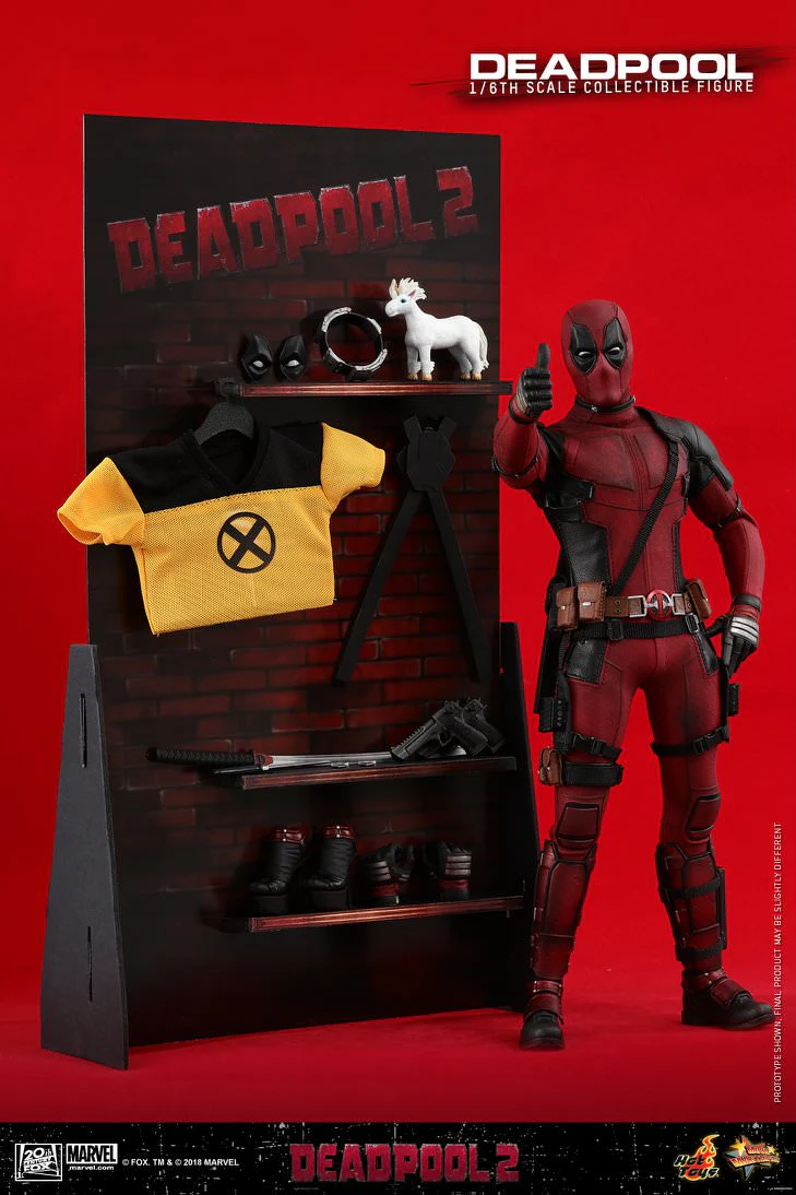 Foto 5 pulgar | Deadpool 1/6 Marvel Deadpool 2 Hot Toys