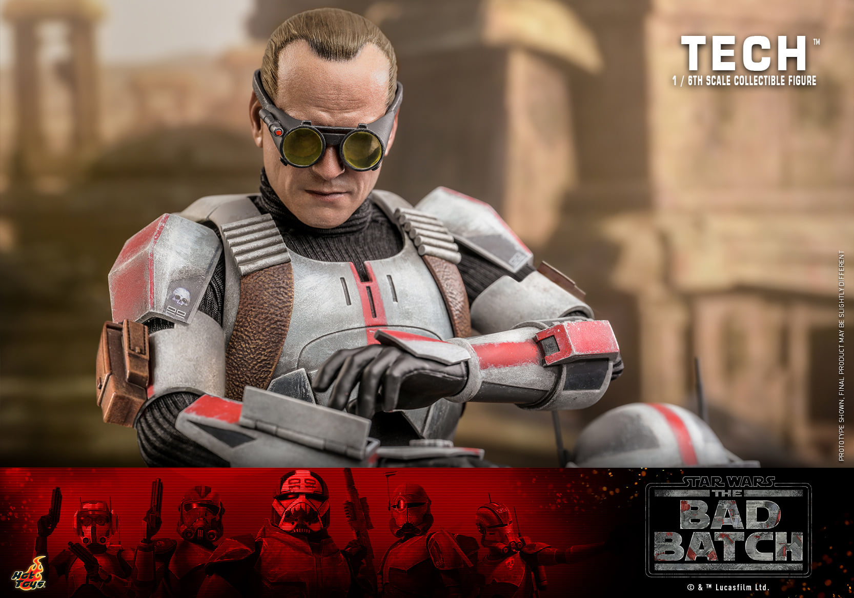 Foto 5 pulgar | Tech 1/6 Star Wars The Bad Batch Hot Toys