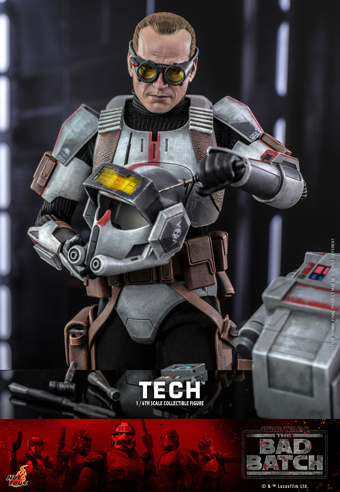 Foto 6 pulgar | Tech 1/6 Star Wars The Bad Batch Hot Toys