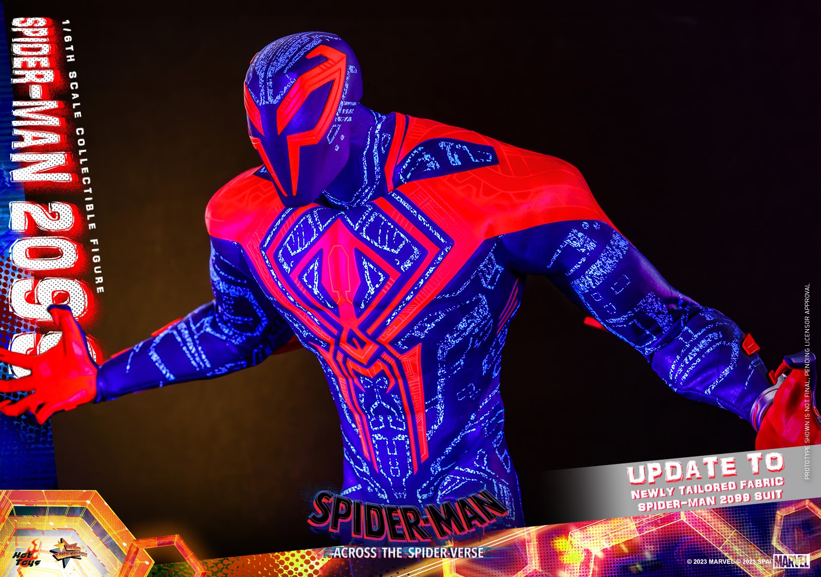 Foto 3 | Figura Spider-Man 2099 1/6 Marvel