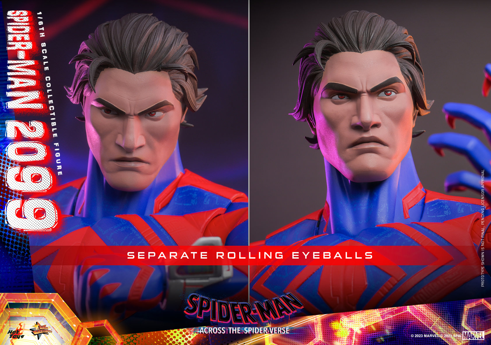 Foto 6 pulgar | Figura Spider-Man 2099 1/6 Marvel