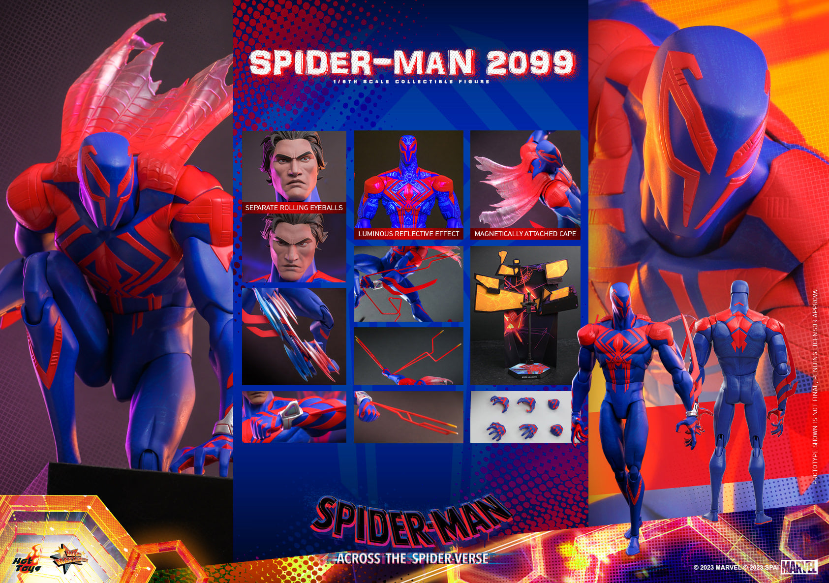 Foto 7 | Figura Spider-Man 2099 1/6 Marvel