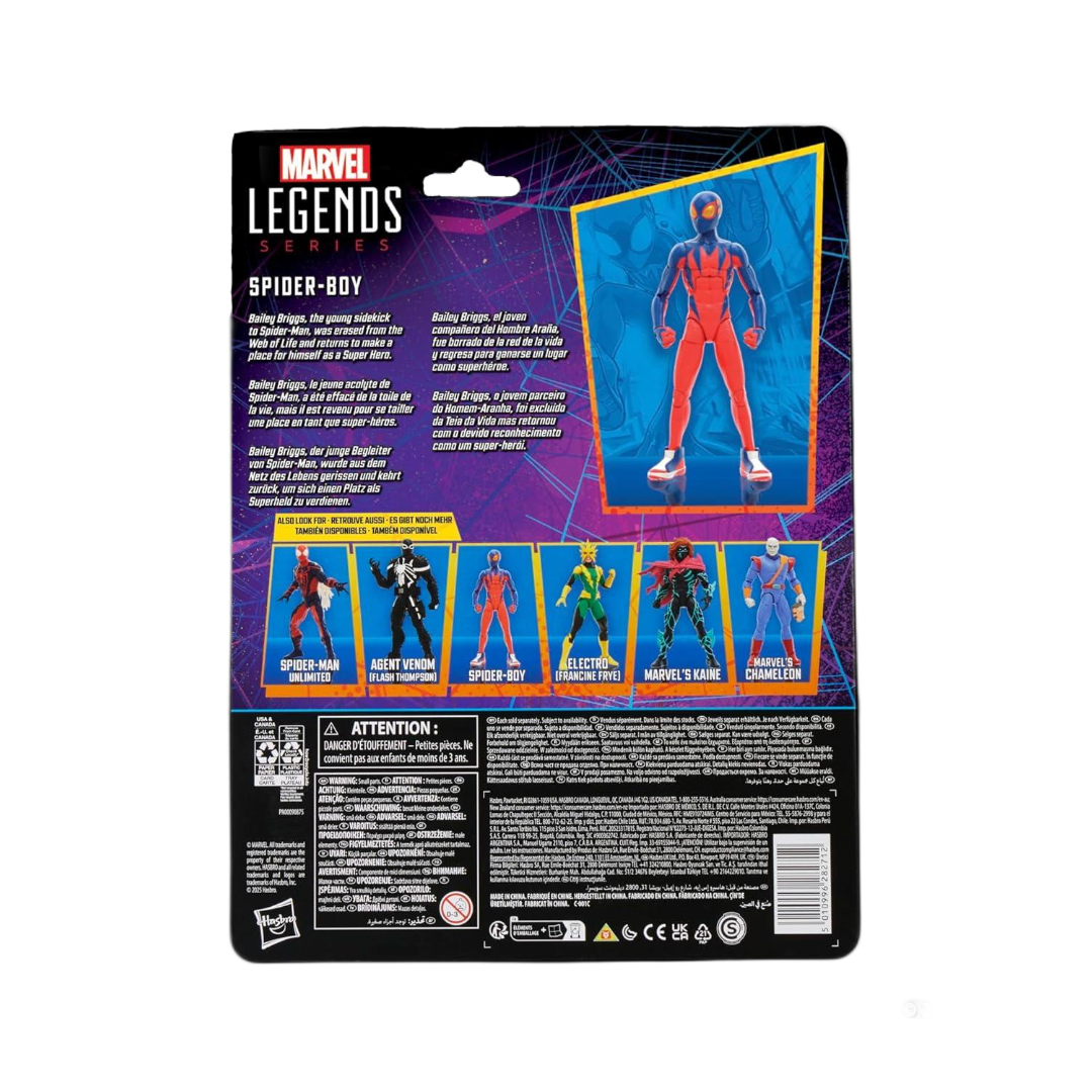 Foto 9 pulgar | Marvel Legends Spider-boy Retro Hasbro The Amazing Spider-man