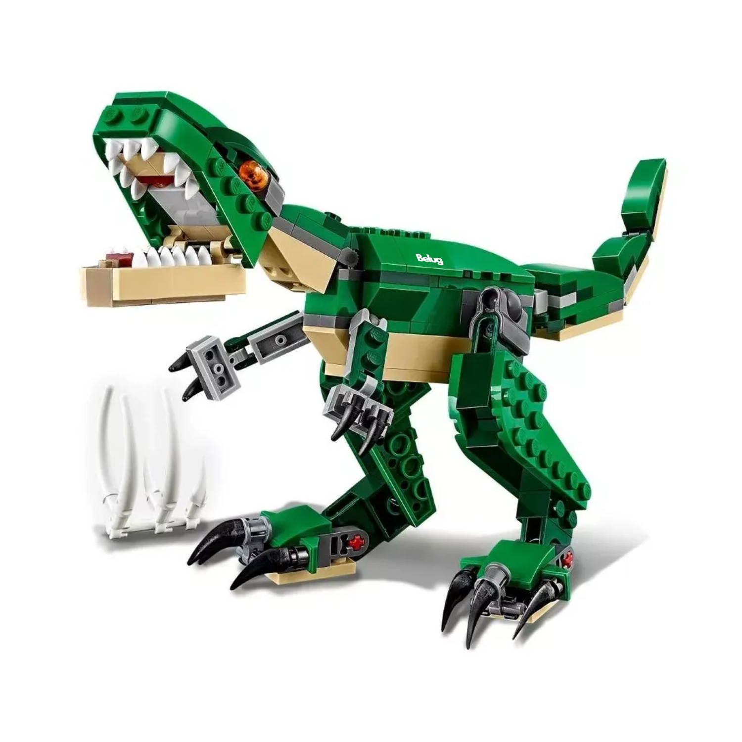 Kit Creator 3 En 1 Grandes Dinosaurios Belug 31058 174 Piezas Verde