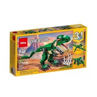 Foto 5 | Kit Creator 3 En 1 Grandes Dinosaurios Belug 31058 174 Piezas Verde