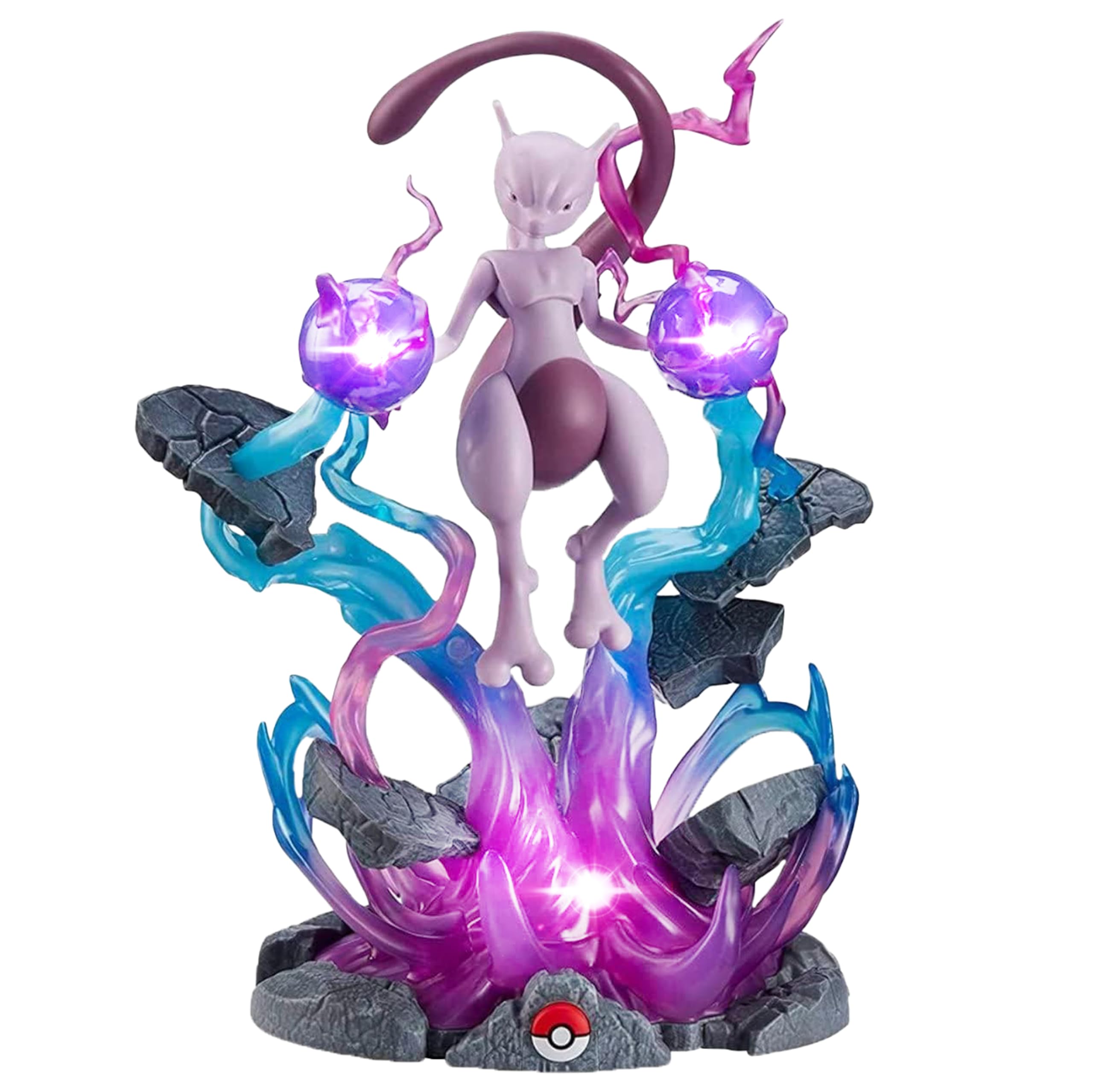 Foto 2 pulgar | Estatua De Coleccionista De Pokémon Mewtwo De Jazwares De 13 Pulgadas Con Luz Led - Venta Internacional.