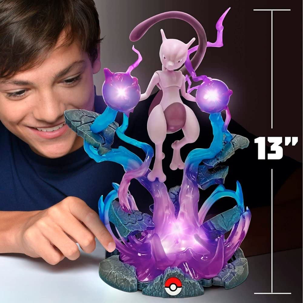Foto 3 pulgar | Estatua De Coleccionista De Pokémon Mewtwo De Jazwares De 13 Pulgadas Con Luz Led - Venta Internacional.