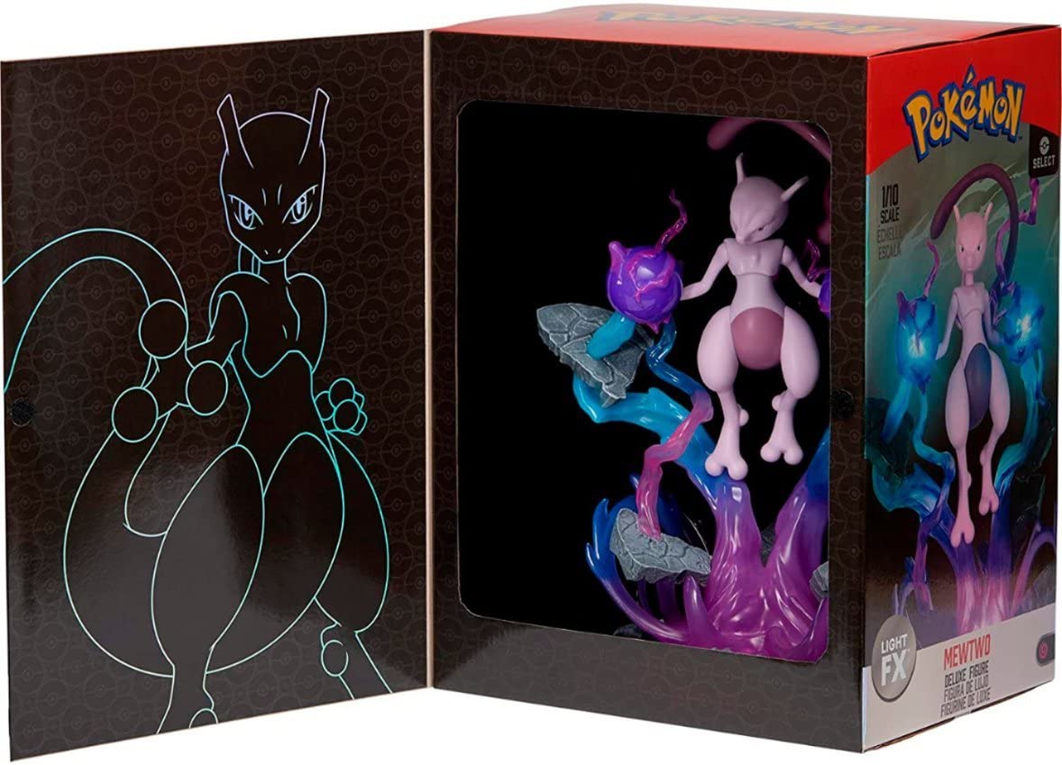 Foto 8 pulgar | Estatua De Coleccionista De Pokémon Mewtwo De Jazwares De 13 Pulgadas Con Luz Led - Venta Internacional.