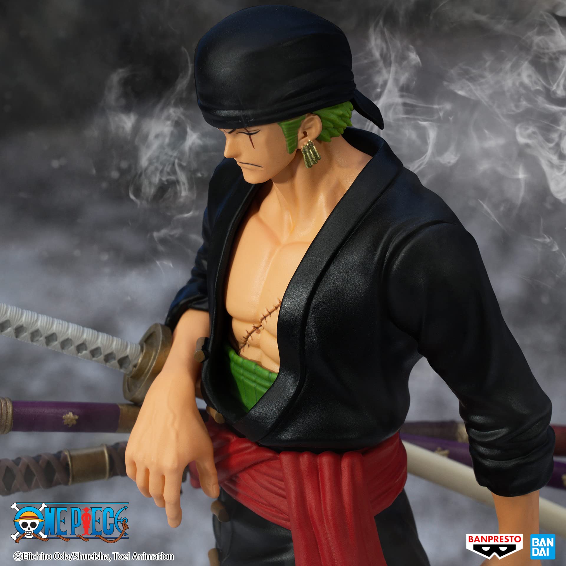 Foto 7 pulgar | Figura Banpresto De Una Sola Pieza Roronoa Zoro The Shukko, 17 Cm - Venta Internacional.