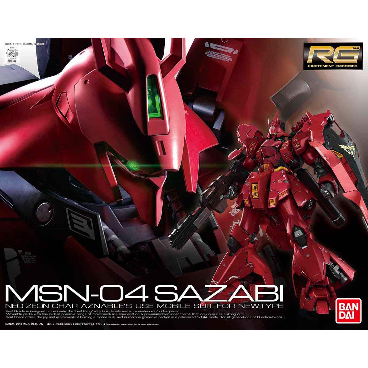 Foto 8 pulgar | Maqueta Bandai Hobby Rg 1/144 #29 Sazabi Char's Counterattack - Venta Internacional.