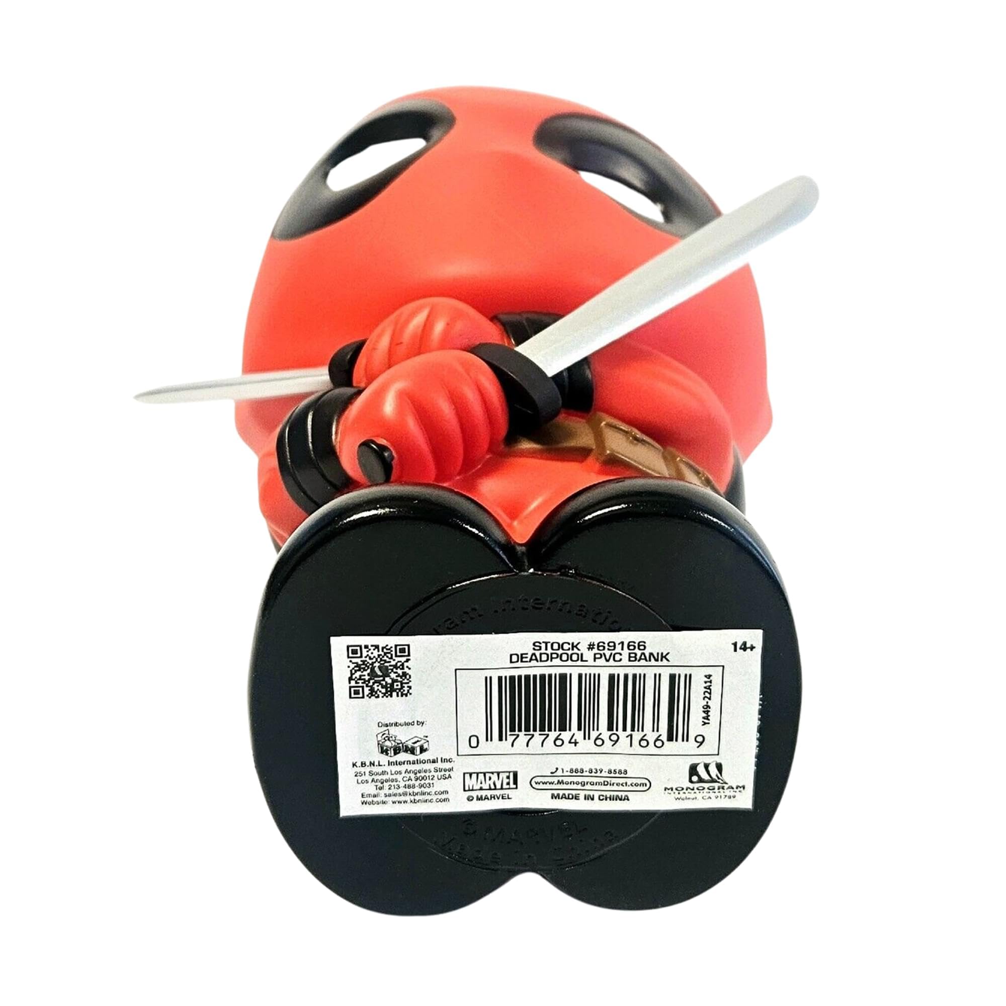 Foto 5 pulgar | Banco Figurativo Marvel Deadpool De Pvc De 20 Cm De Altura - Venta Internacional.