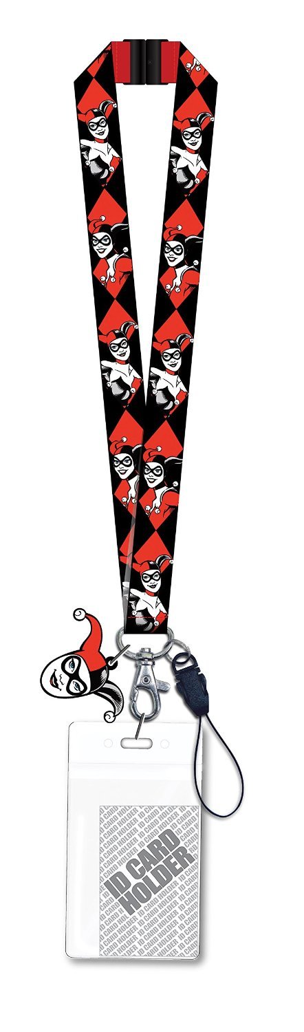 Foto 2 pulgar | Cordón Dc Harley Quinn Con Colgante De Pvc Rojo - Venta Internacional.