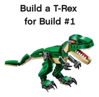 Foto 2 | Kit Creator 3 En 1 Lab.G Grandes Dinosaurios 31058 174 Piezas Verde