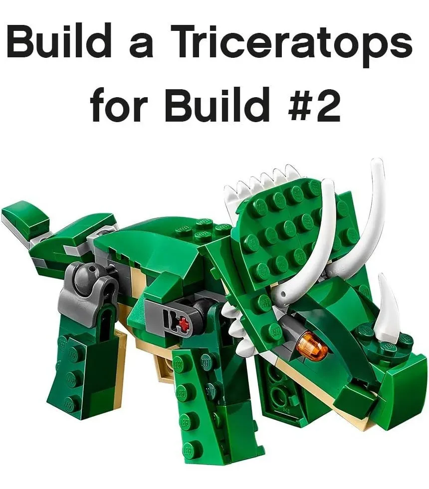 Foto 3 | Kit Creator 3 En 1 Lab.G Grandes Dinosaurios 31058 174 Piezas Verde