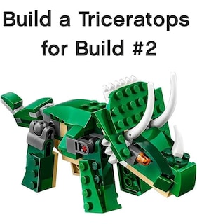 Foto 5 | Kit Creator 3 En 1 Lab.G Grandes Dinosaurios 31058 174 Piezas Verde