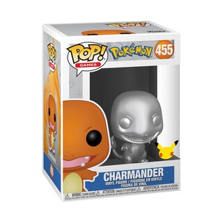 Foto 2 | Toy Funko Pop Games Pokémon Charmander Silver Metallic - Venta Internacional.