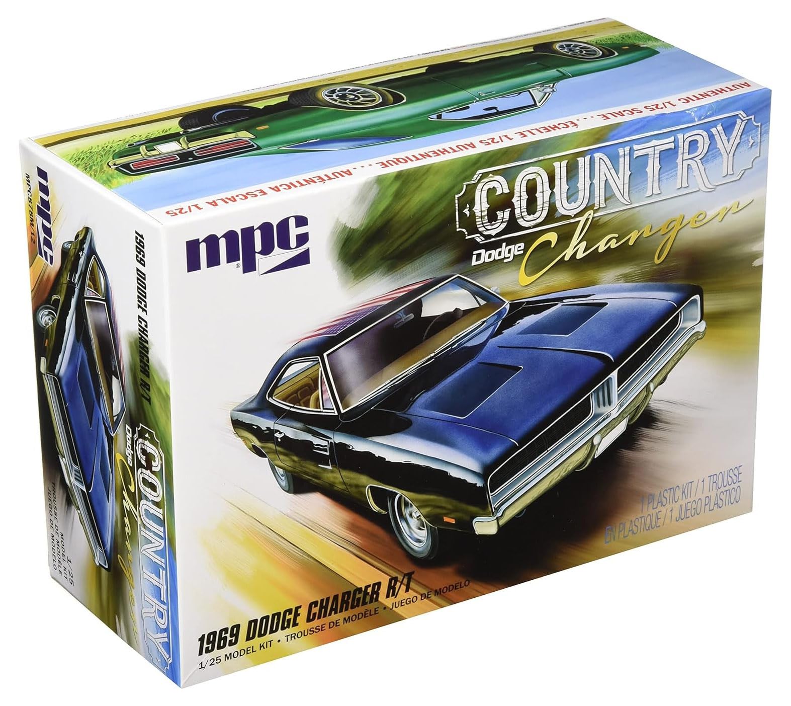 Foto 2 pulgar | Maqueta Mpc 1969 Para Dodge Country Charger R-t A Escala 1:25 - Venta Internacional.