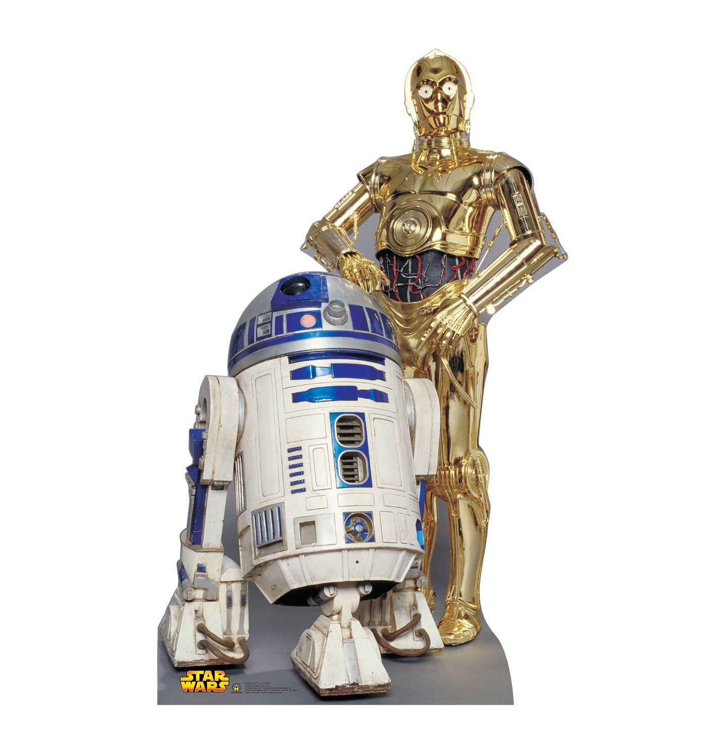 Personas R2-d2 Y C-3po Con Recorte De Cartón - Venta Internacional.