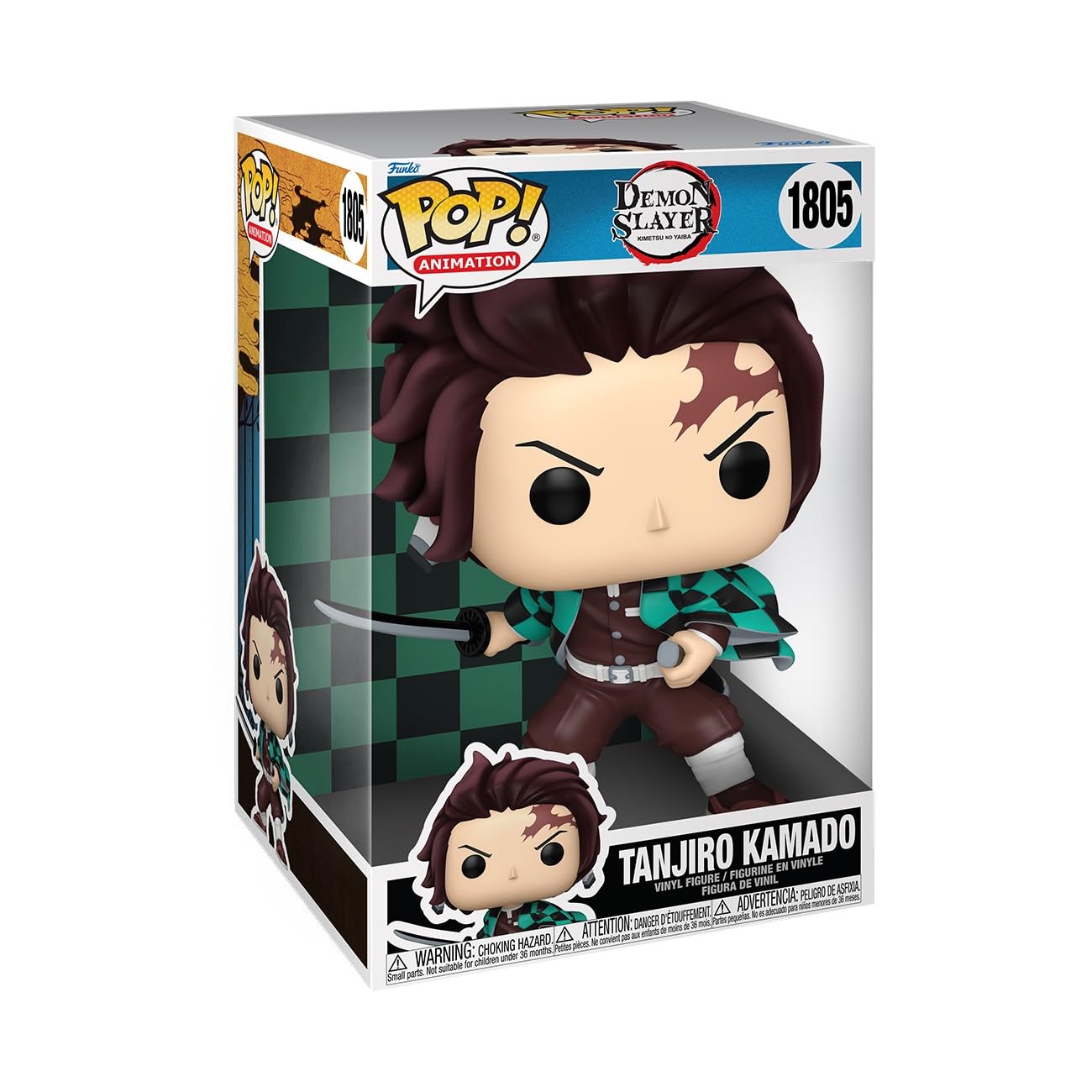 Foto 2 pulgar | Figura De Vinilo Funko Pop Jumbo Demon Slayer Tanjiro Kamado - Venta Internacional.