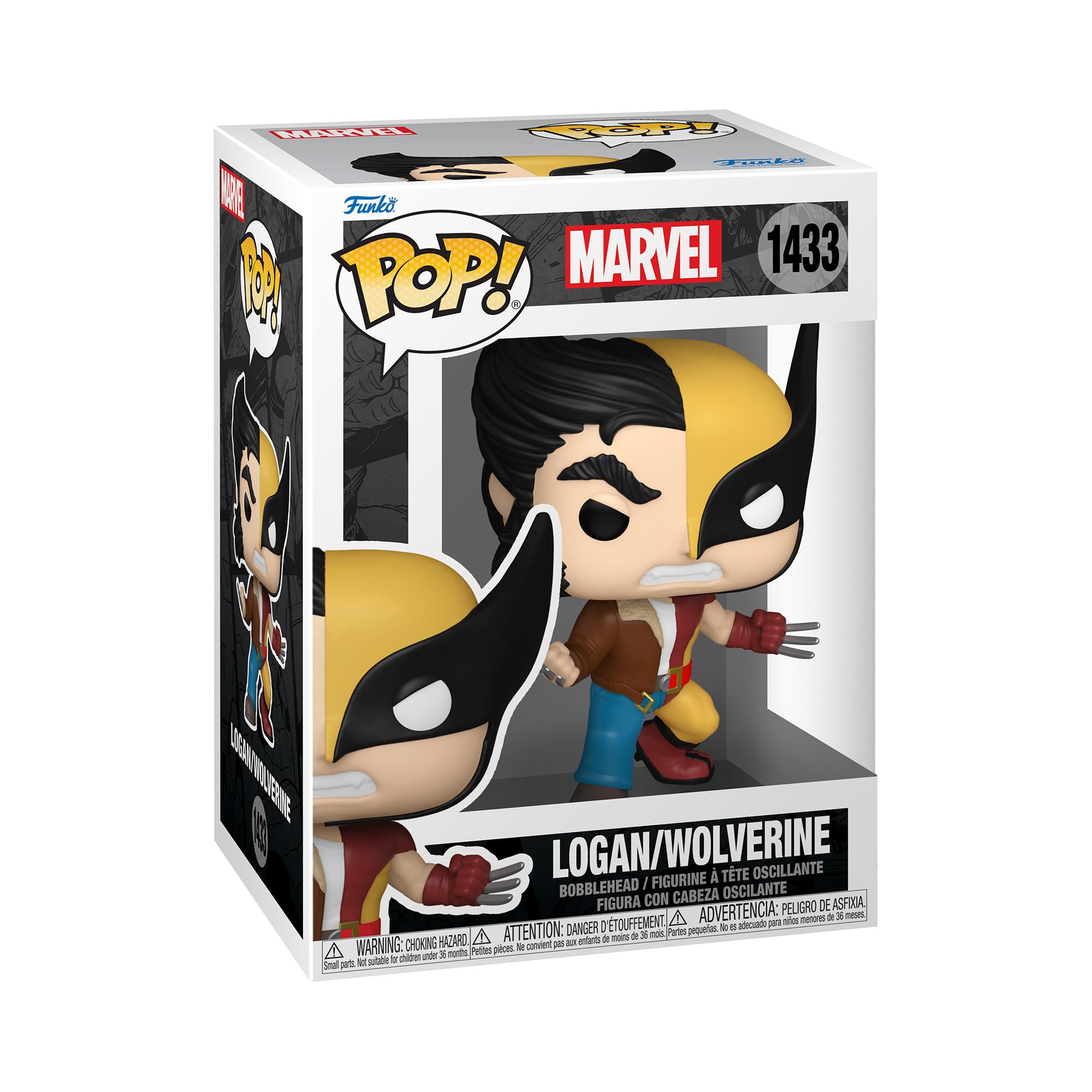 Foto 1 | Figura De Vinilo Funko Pop Marvel Split Wolverine/logan 9,5 Cm - Venta Internacional.