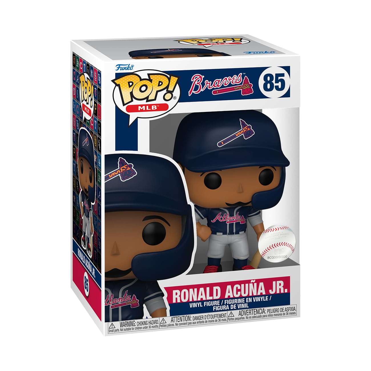 Foto 2 | Figura De Vinilo Funko Pop! Mlb: Braves A Ronald Acuña Jr. 9,5 Cm - Venta Internacional.