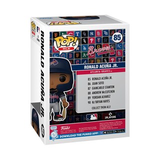 Foto 3 | Figura De Vinilo Funko Pop! Mlb: Braves A Ronald Acuña Jr. 9,5 Cm - Venta Internacional.