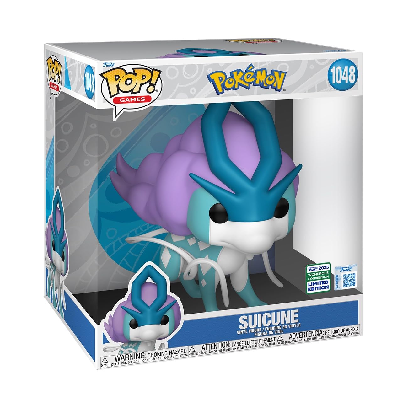Foto 2 pulgar | Figura De Colección Funko Pop Jumbo Suicune Pokemon 25,4 Cm - Venta Internacional.