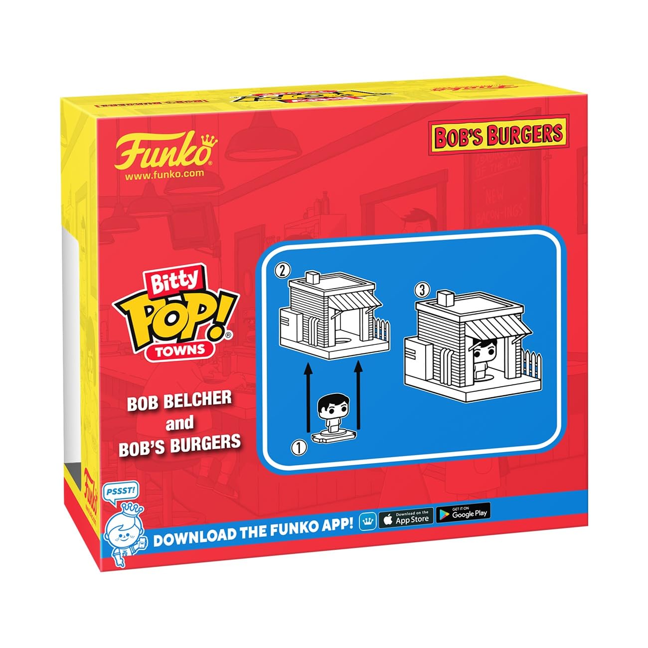 Foto 4 pulgar | Funko Pop! De Colección Bitty Town Bob's Burgers, Bob Belcher - Venta Internacional.
