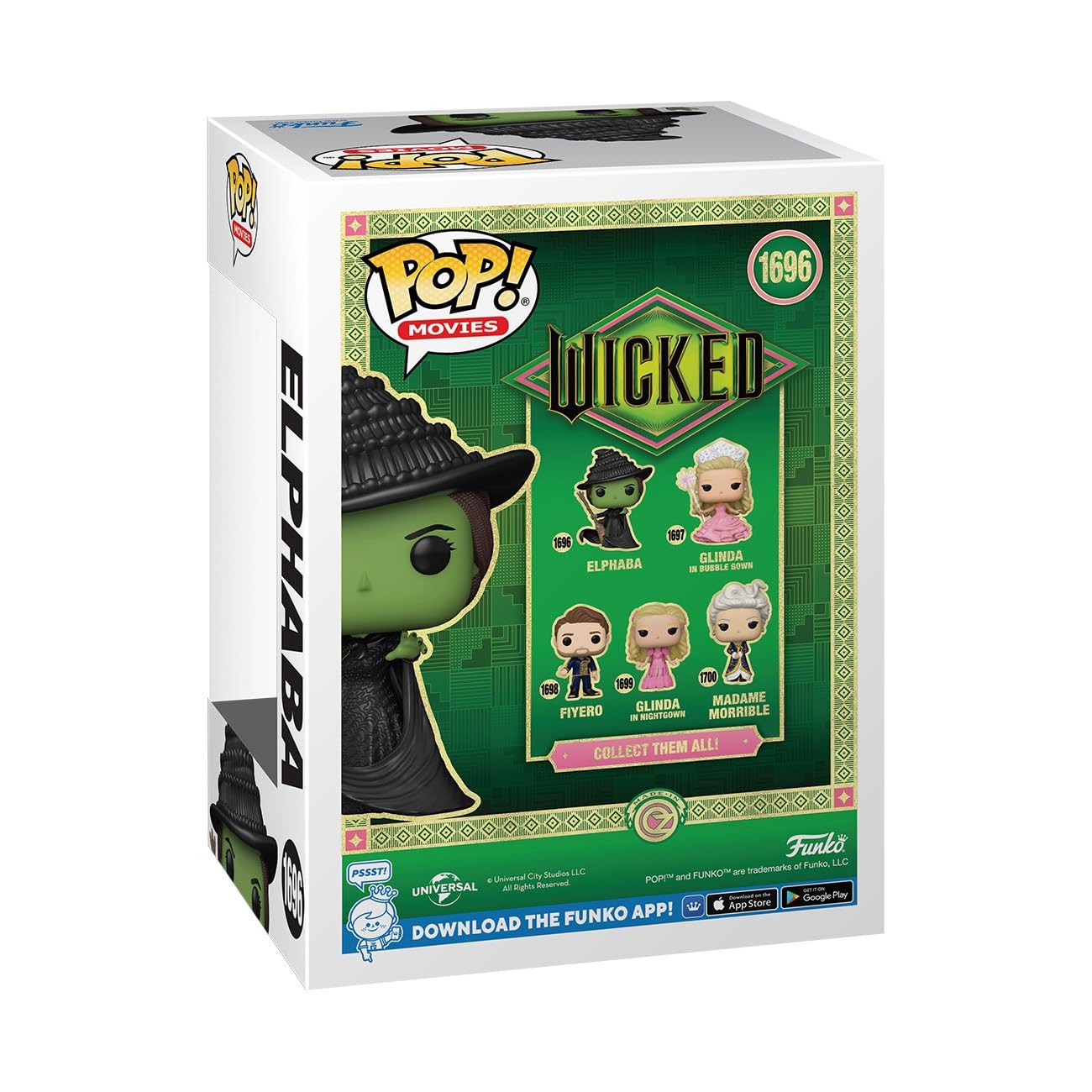 Foto 4 pulgar | Figura De Vinilo Funko Pop Movies Elphaba Wicked De 11,8 Cm De Altura - Venta Internacional.