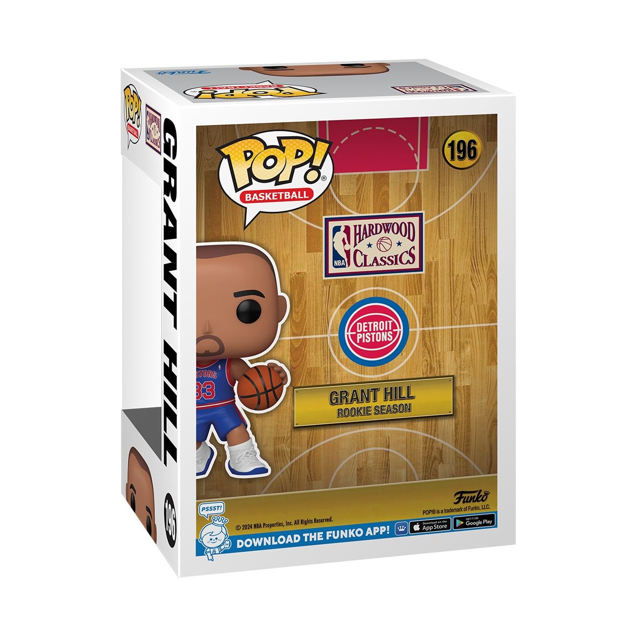 Foto 3 | Figura De Vinilo Coleccionable Funko Pop Nba Pistons Grant Hill - Venta Internacional.
