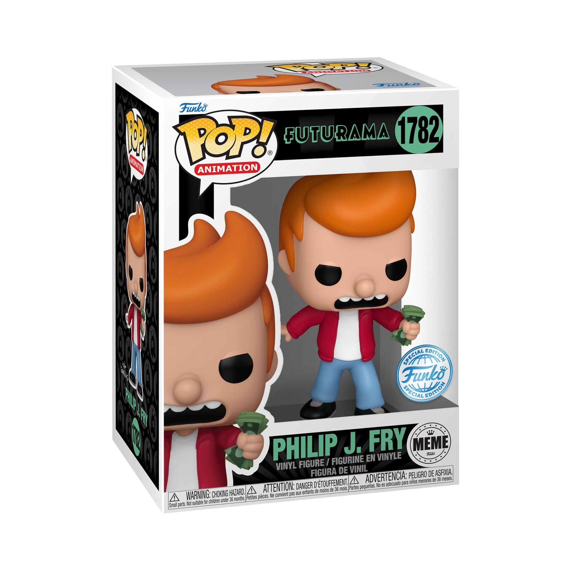 Foto 2 pulgar | ¡funko Pop! Figura De Vinilo Futurama Philip J. Fry Meme Ee Exclusive - Venta Internacional.