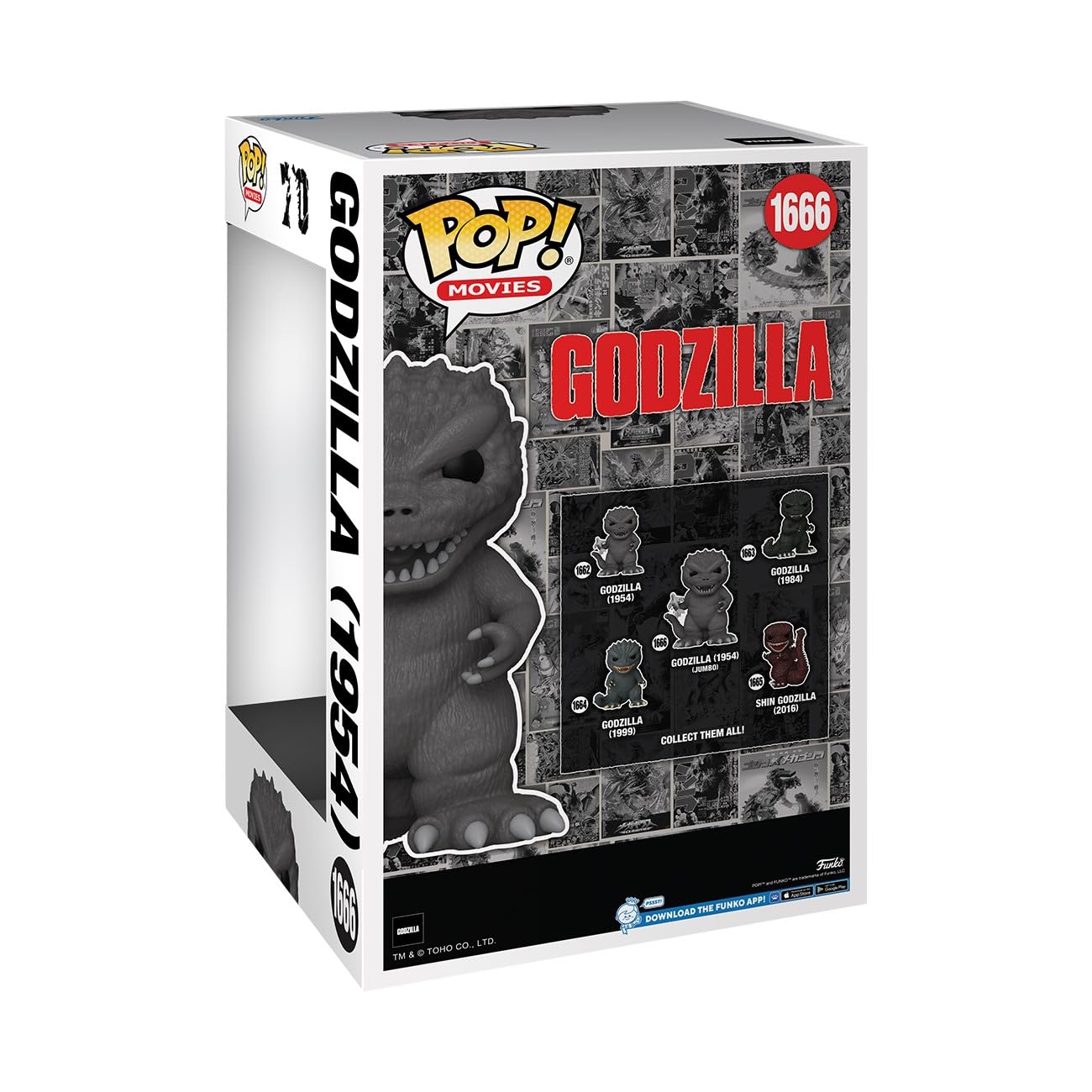 Foto 4 pulgar | Figura De Vinilo Coleccionable Funko Pop Jumbo Godzilla 1954 - Venta Internacional.