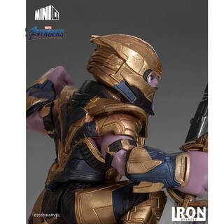 Foto 3 | Estatua De Vinilo De Iron Studios Minico Avengers Endgame Thanos - Venta Internacional.