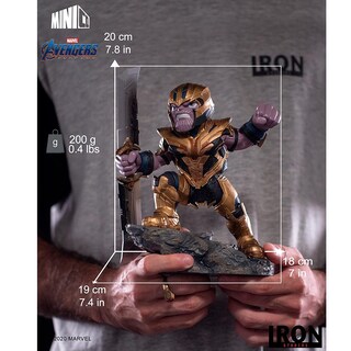 Foto 5 | Estatua De Vinilo De Iron Studios Minico Avengers Endgame Thanos - Venta Internacional.
