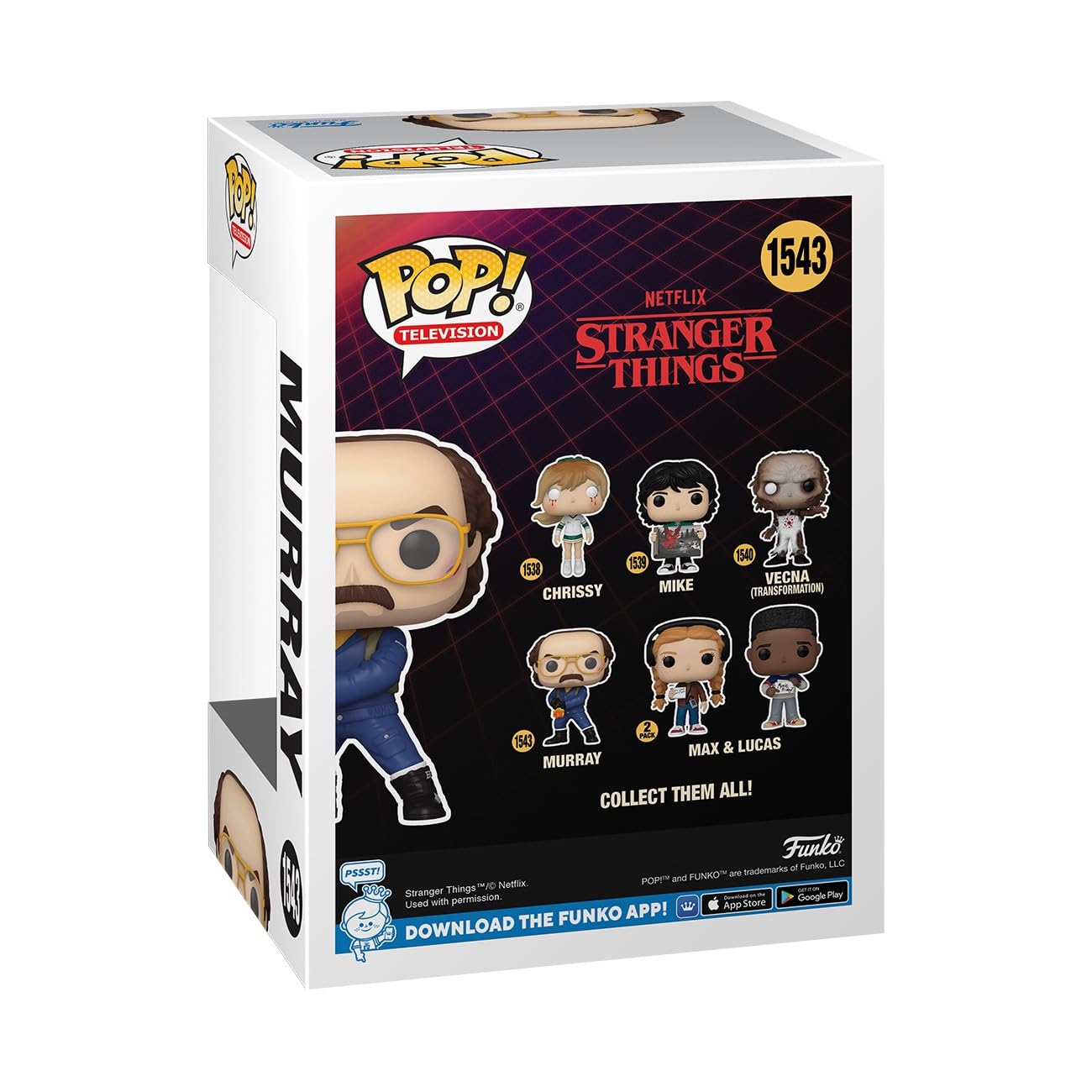 Foto 4 pulgar | Figura Funko Pop Tv De Stranger Things Murray, 9,8 Cm, Funko - Venta Internacional.